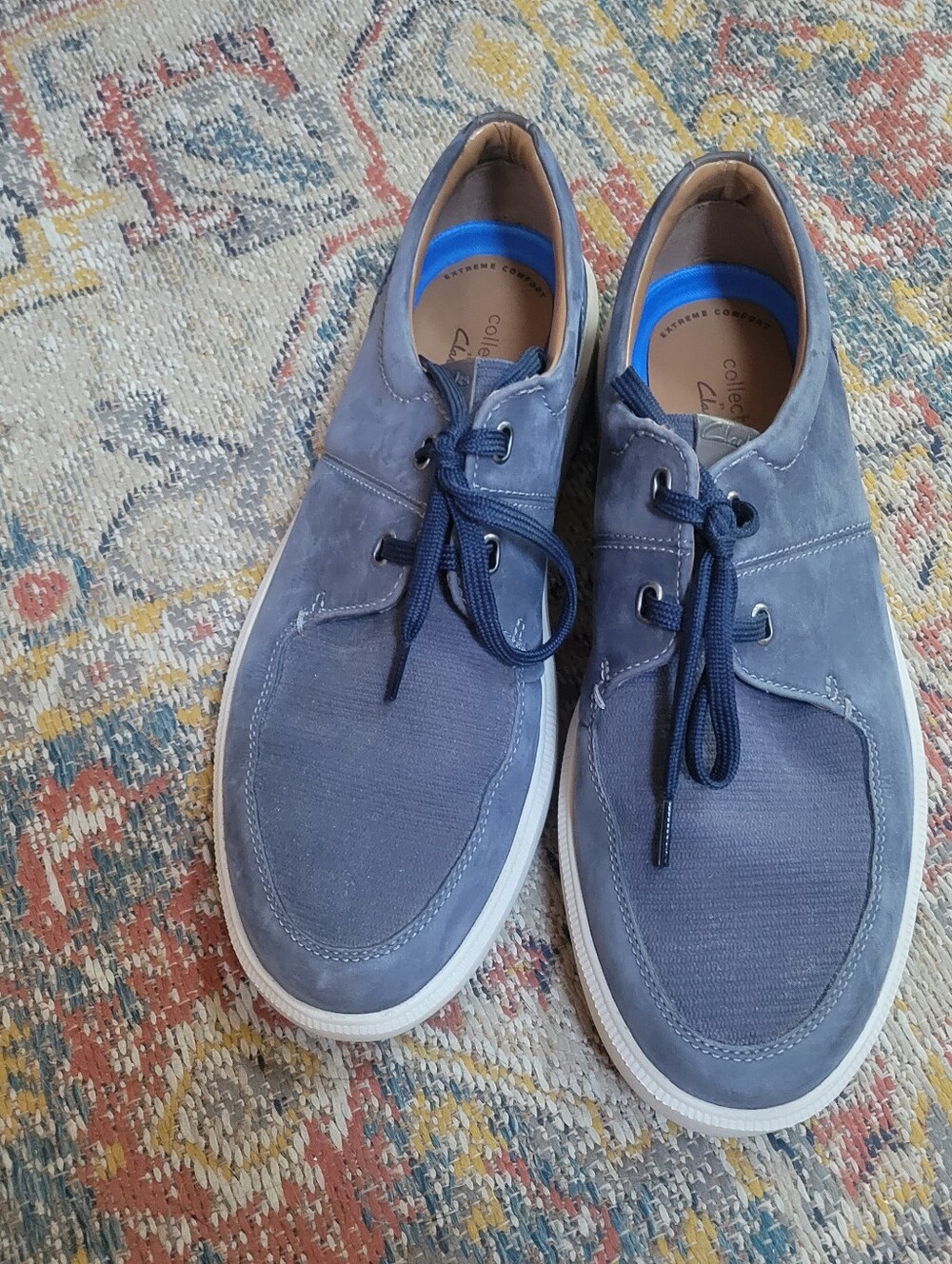 Mens Collection By Clarks Blue Casual Sneakers